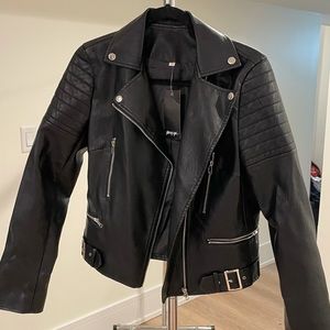 Nasty Gal Leather Jacket — Never Worn